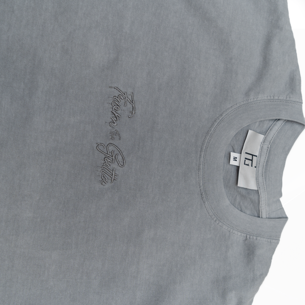 FTG oversized acid washed sleeveless t-shirt